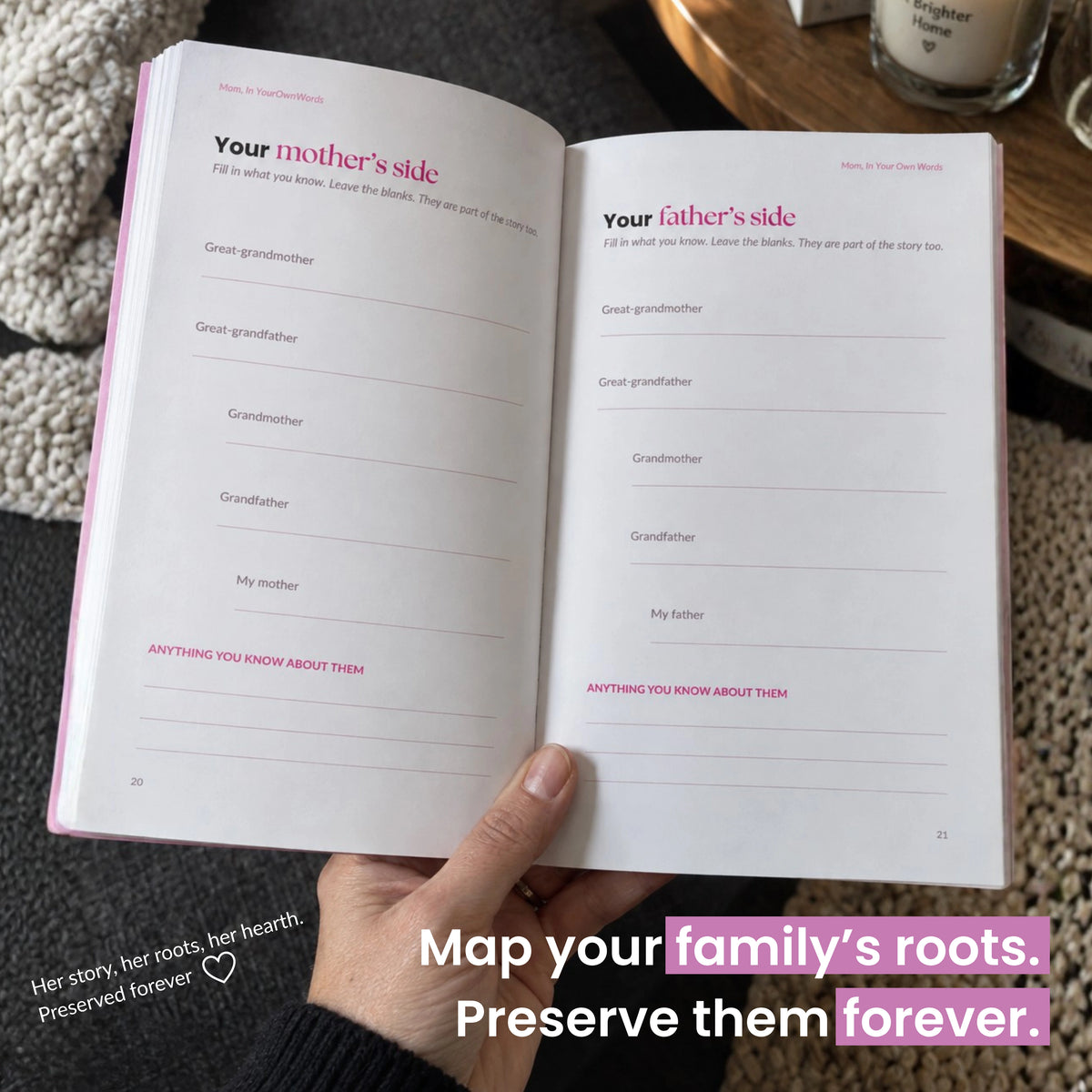 Guided journal - Mom, your life in your own words